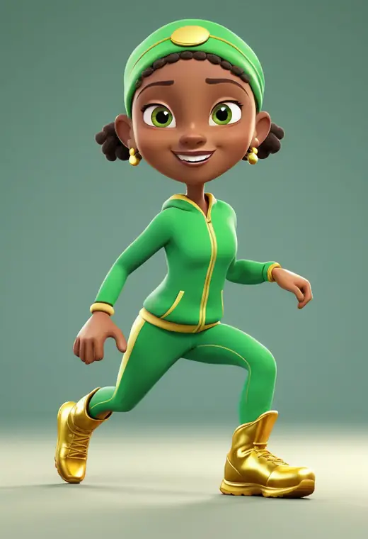 Lumistride, cartoon version