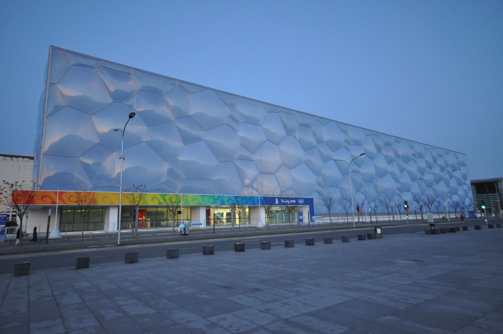 The Beijing National Aquatics Center, known as the Water Cube