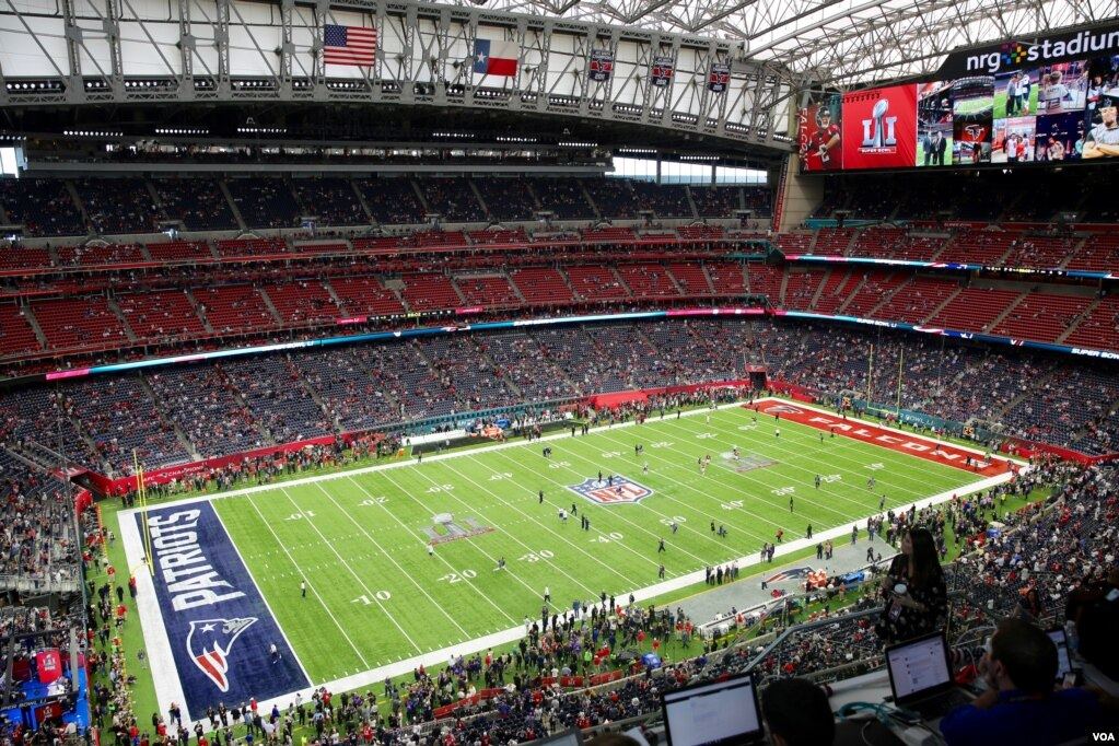 NRG Stadium in Houston set up for Super Bowl LI