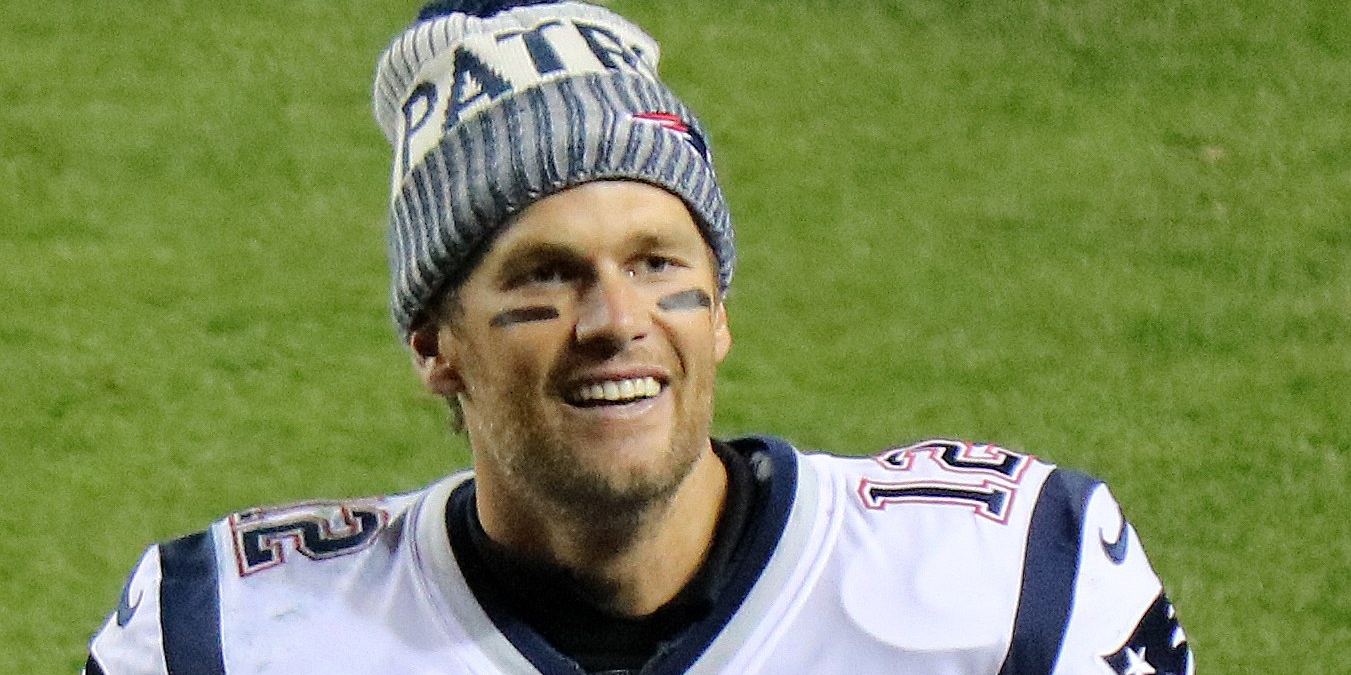 Tom Brady in a New England Patriots uniform in 2017